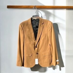 🌻NEW w.tag Nordstrom Rack Extra Trim Fit Men's Saddle Brown Jacket Size 40R